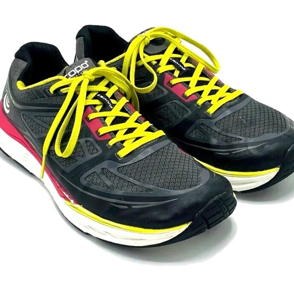 TOPO Athletic Womens Fli Lyte 2 Black Pink Yellow Running Shoes Sneakers Size 10 - Picture 5 of 16